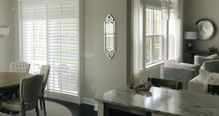 Fort Lauderdale kitchen patio door shutters